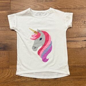 GAP Kids Girls Unicorn Short-Sleeve Sleep Shirt - Size 6